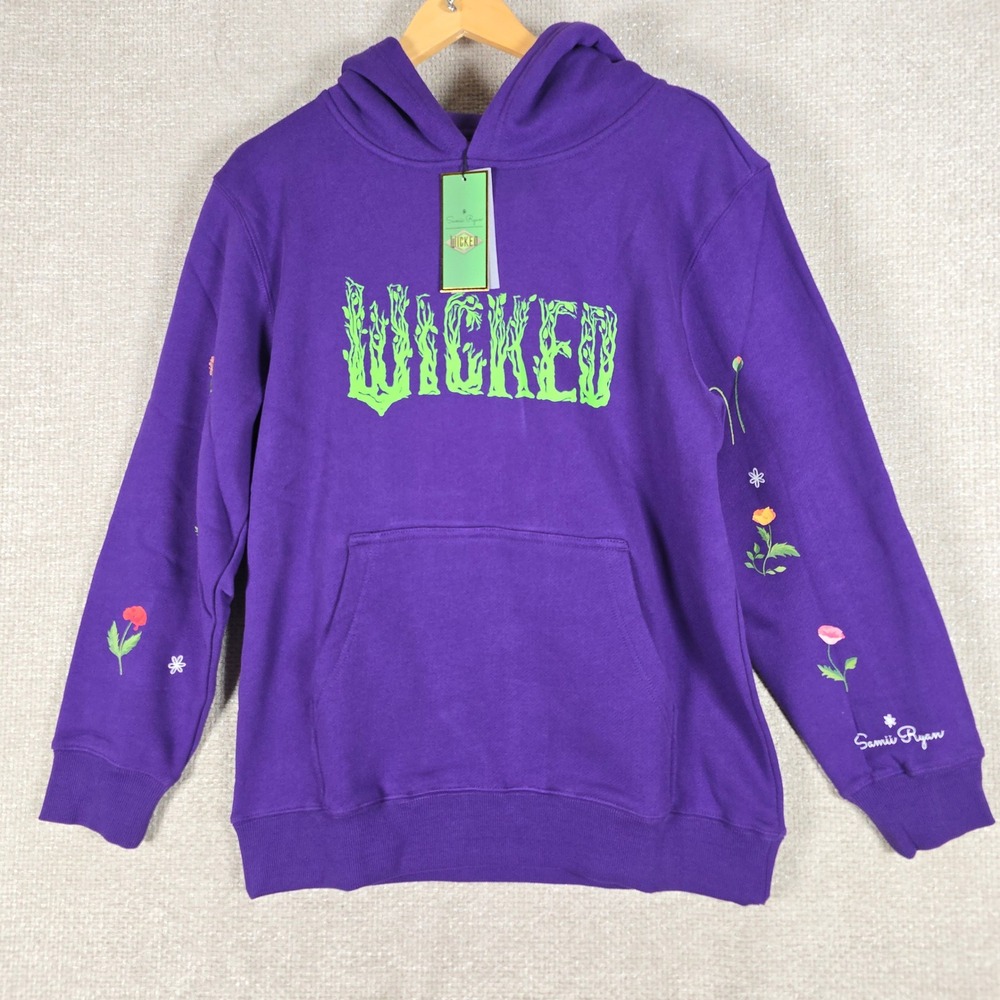 Samii Ryan x Wicked Purple Graphic Hoodie Elphaba Find Your Voice Small NEW